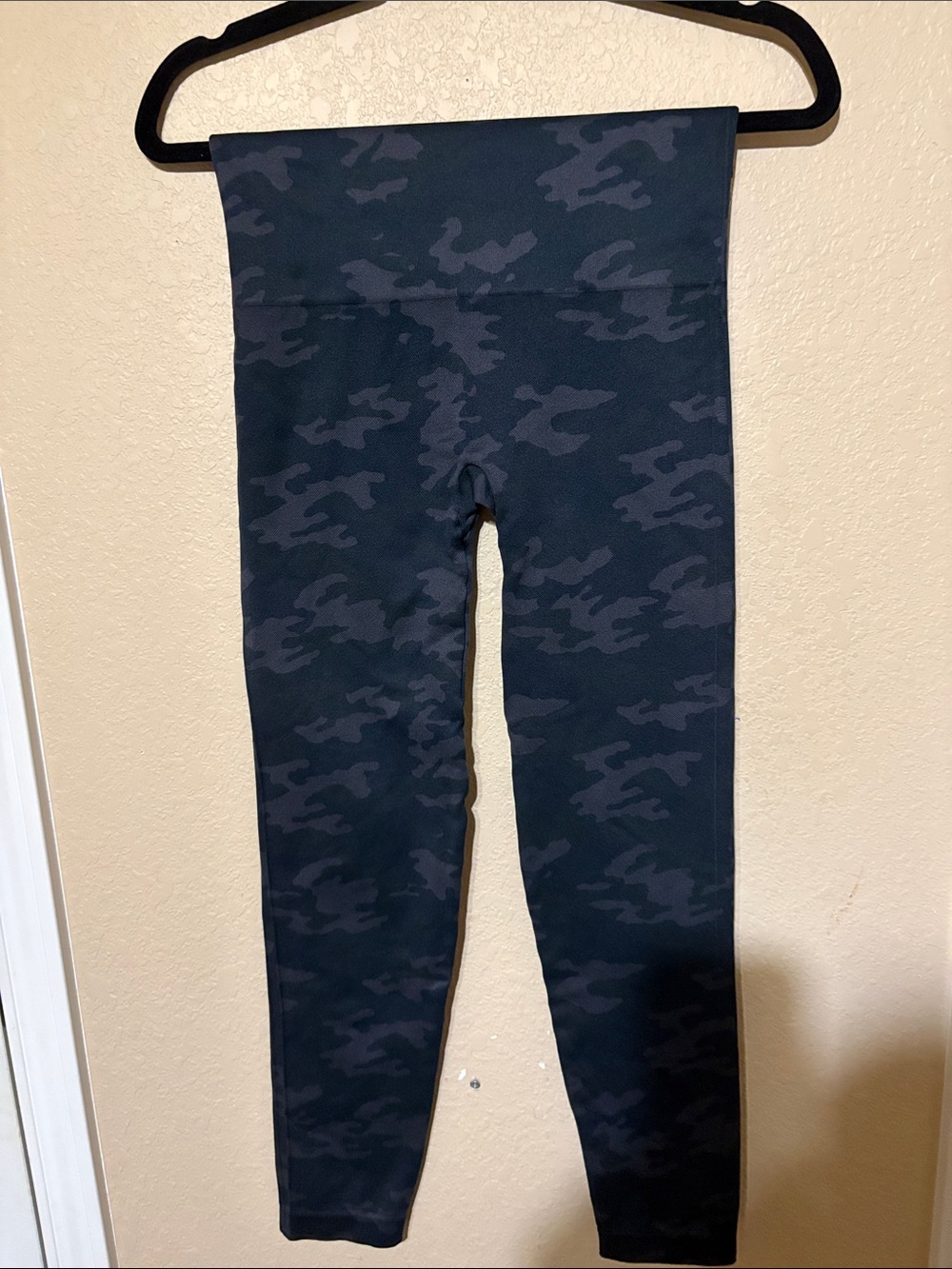 SPANX Black Grey Camo High-Waist Leggings